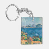 Paul Cezanne - Baai van Marseille, vanuit Estaque Sleutelhanger (Voorkant Links)