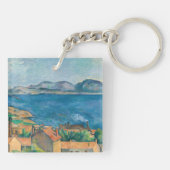 Paul Cezanne - Baai van Marseille, vanuit Estaque Sleutelhanger (Achterkant)