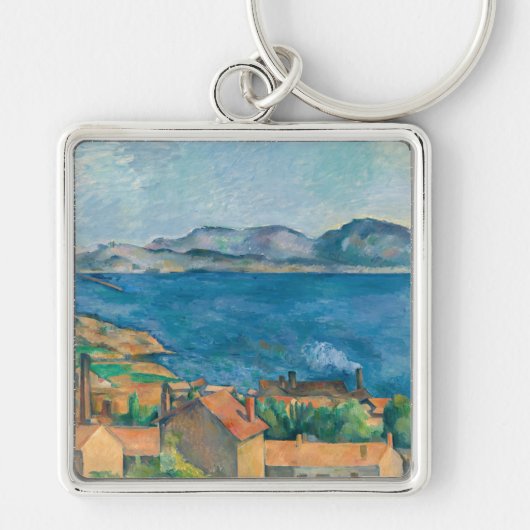 Paul Cezanne - Baai van Marseille, vanuit Estaque Sleutelhanger (Voorkant)