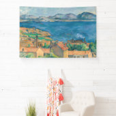 Paul Cezanne - Baai van Marseille, vanuit Estaque Spandoek (Insitu)