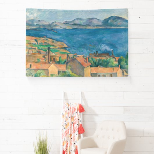 Paul Cezanne - Baai van Marseille, vanuit Estaque Spandoek (Insitu)