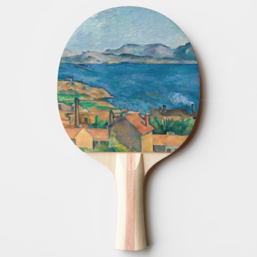 Paul Cezanne - Baai van Marseille, vanuit Estaque Tafeltennisbatje (Achterkant)