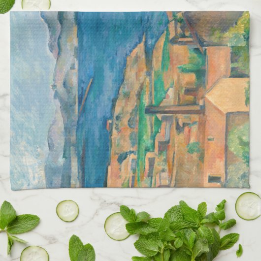 Paul Cezanne - Baai van Marseille, vanuit Estaque Theedoek (Gevouwen)