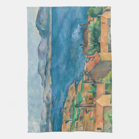 Paul Cezanne - Baai van Marseille, vanuit Estaque Theedoek (Verticaal)