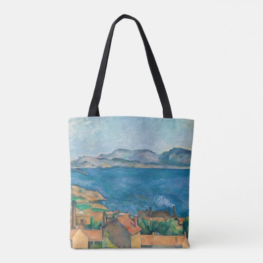 Paul Cezanne - Baai van Marseille, vanuit Estaque Tote Bag (Achterkant)