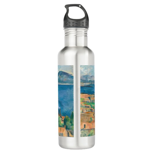 Paul Cezanne - Baai van Marseille, vanuit Estaque Waterfles (Achterkant)