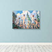 Paul Cezanne - Badenden Canvas Afdruk (Insitu (Houten vloer))