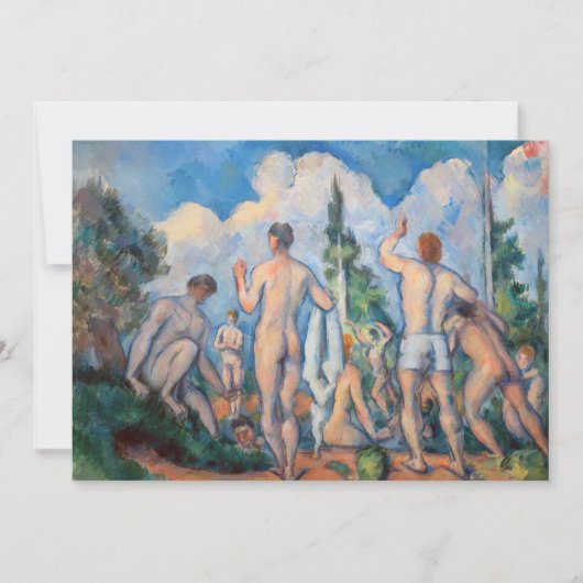 Paul Cezanne - Badenden Kaart (Voorkant)