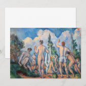 Paul Cezanne - Badenden Kaart (Voorkant / Achterkant)