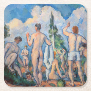 Paul Cezanne - Badenden Kartonnen Onderzetters