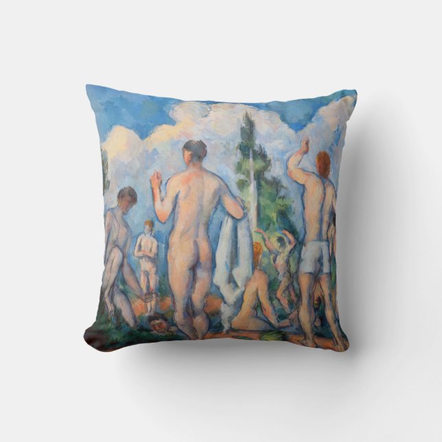Paul Cezanne - Badenden Kussen (Voorkant)