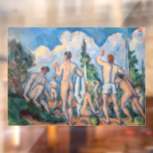 Paul Cezanne - Badenden Raamsticker (Vel 2)