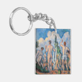 Paul Cezanne - Badenden Sleutelhanger (Voorkant Links)
