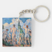 Paul Cezanne - Badenden Sleutelhanger (Achterkant)