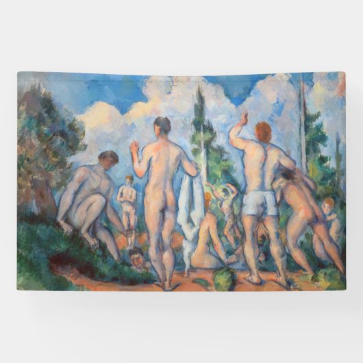 Paul Cezanne - Badenden Spandoek (Horizontaal)