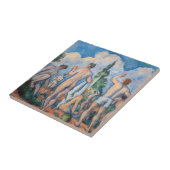 Paul Cezanne - Badenden Tegeltje (Zijkant)