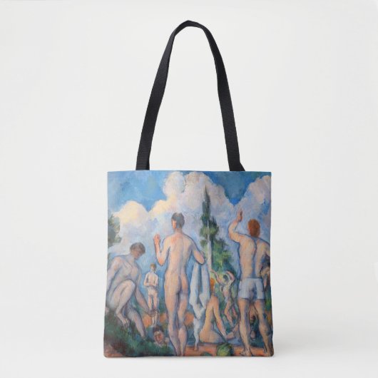 Paul Cezanne - Badenden Tote Bag (Voorkant)