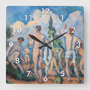 Paul Cezanne - Badenden Vierkante Klok