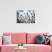 Paul Cezanne - Bathers Canvas Afdruk (Insitu (Woonkamer))