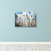 Paul Cezanne - Bathers Canvas Afdruk (Insitu (Houten vloer))