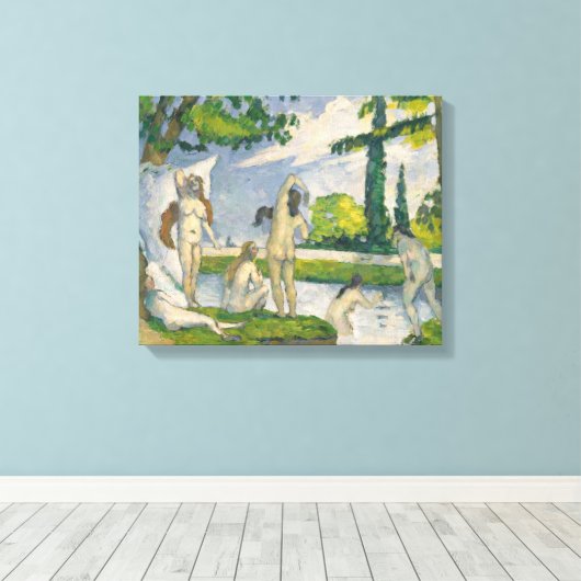 Paul Cezanne | Bathers Canvas Afdruk (Insitu (Houten vloer))