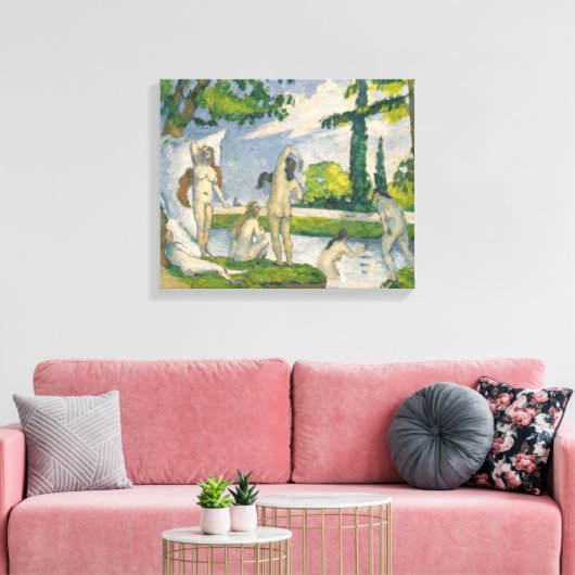 Paul Cezanne | Bathers Canvas Afdruk (Insitu (Woonkamer))