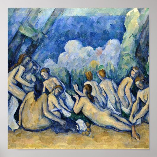 Paul Cezanne - Bathers (Les Grandes Baigneuses) Poster (Voorkant)