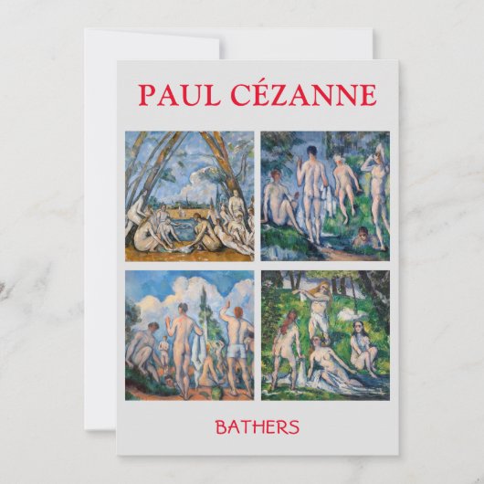 Paul Cezanne - Bathers Mastersheets selecteren Bedankkaart (Voorkant)