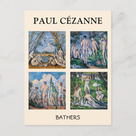 Paul Cezanne - Bathers Mastersheets selecteren Briefkaart (Voorkant)