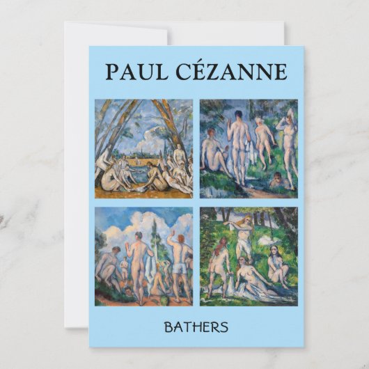 Paul Cezanne - Bathers Mastersheets selecteren Kaart (Voorkant)