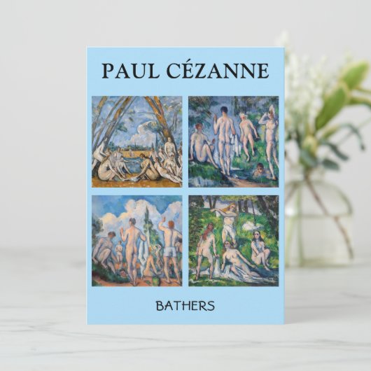 Paul Cezanne - Bathers Mastersheets selecteren Kaart (Staand voorkant)