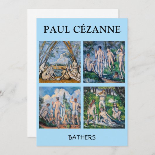 Paul Cezanne - Bathers Mastersheets selecteren Kaart (Voorkant / Achterkant)