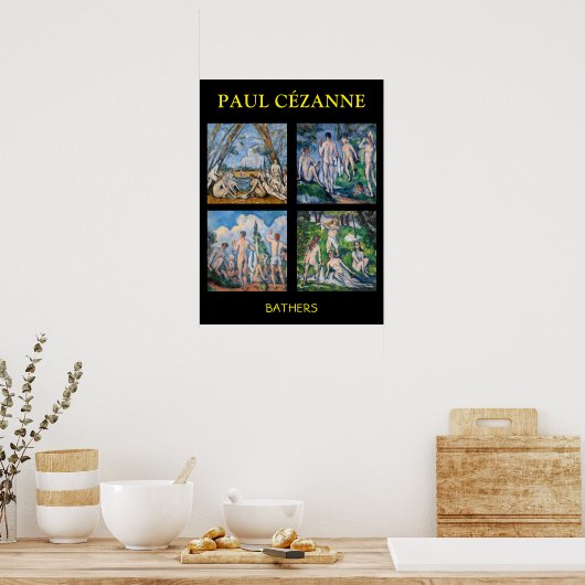 Paul Cezanne - Bathers Mastersheets selecteren Poster (Keuken)