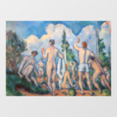 Paul Cezanne - Bathers Raamsticker (Vel)