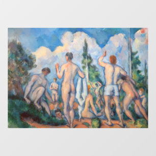 Paul Cezanne - Bathers Raamsticker