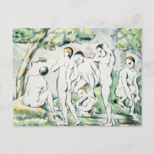 Paul Cezanne | Bathers, Small bord Briefkaart (Voorkant)