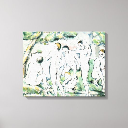 Paul Cezanne | Bathers, Small bord Canvas Afdruk (Voorkant)