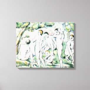 Paul Cezanne   Bathers, Small bord Canvas Afdruk