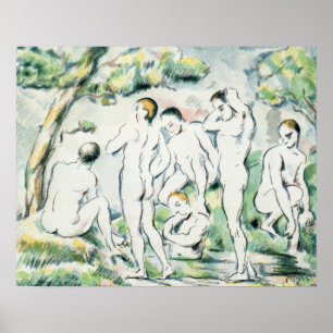 Paul Cezanne   Bathers, Small bord Poster