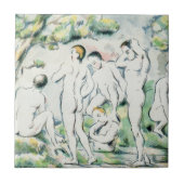 Paul Cezanne | Bathers, Small bord Tegeltje (Voorkant)