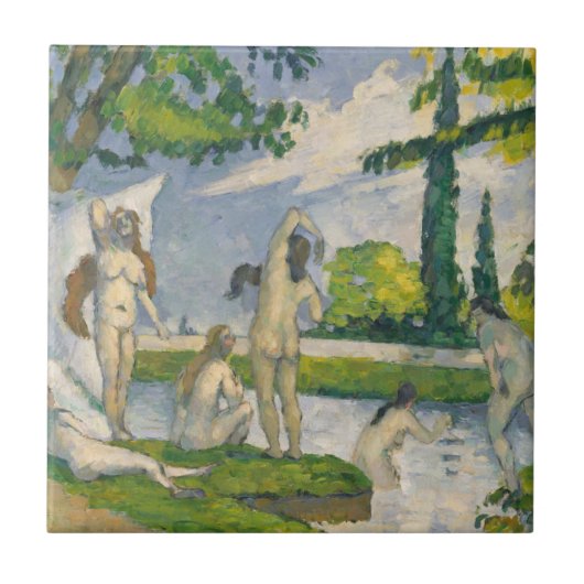 Paul Cezanne | Bathers Tegeltje (Voorkant)