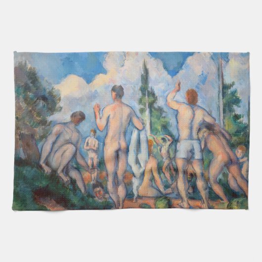 Paul Cezanne - Bathers Theedoek (Horizontaal)