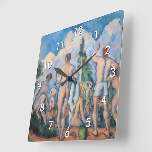 Paul Cezanne - Bathers Vierkante Klok (Hoek)