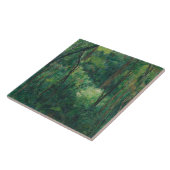 Paul Cezanne - Binnenlandse Zaken van een bos Tegeltje (Zijkant)
