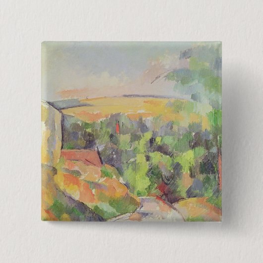 Paul Cezanne | Bodem, 1900-1906 Vierkante Button 5,1 Cm (Voorkant)