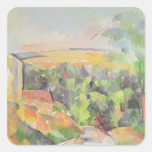 Paul Cezanne | Bodem, 1900-1906 Vierkante Sticker (Voorkant)