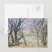 Paul Cezanne | Bomen en huizen, 1885-86 Briefkaart (Voorkant / Achterkant)