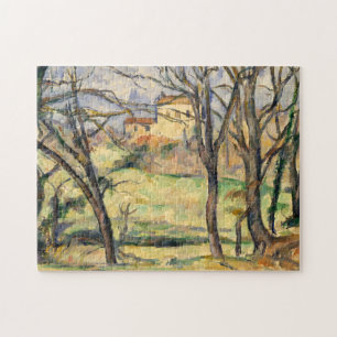 Paul Cezanne Bomen en woningen nabij de Jas de B Legpuzzel