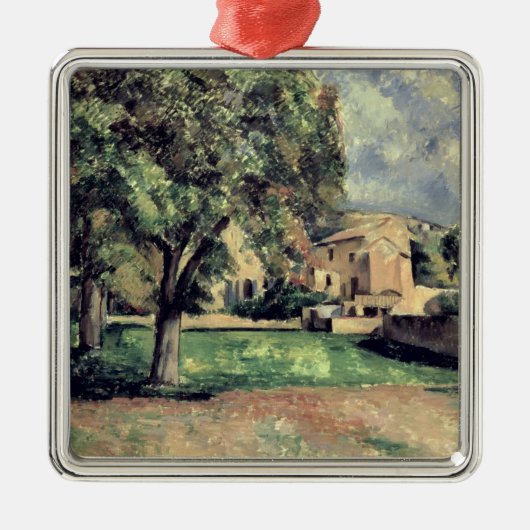 Paul Cezanne | Bomen in een park, Jas de Bouffan,  Metalen Ornament (Voorkant)