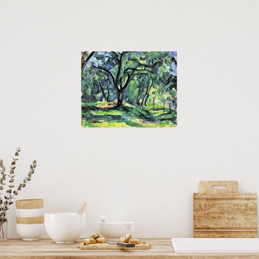 Paul Cezanne - bos Poster (Keuken)